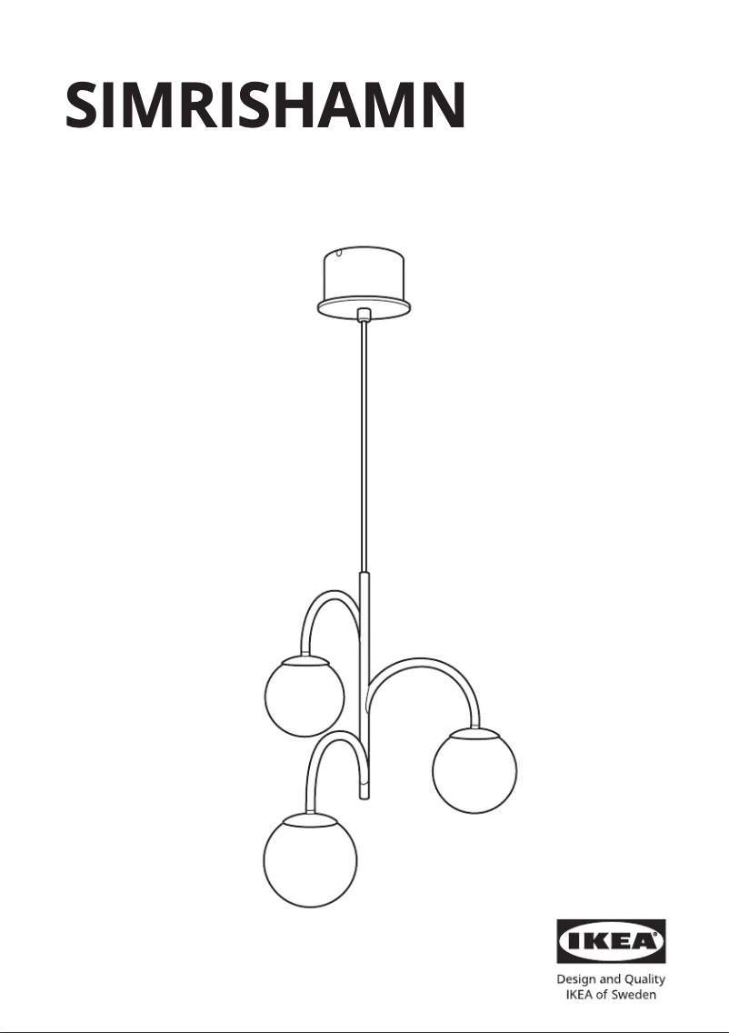 Page 1 de la notice Manuel utilisateur Ikea SIMRISHAMN 705.367.48