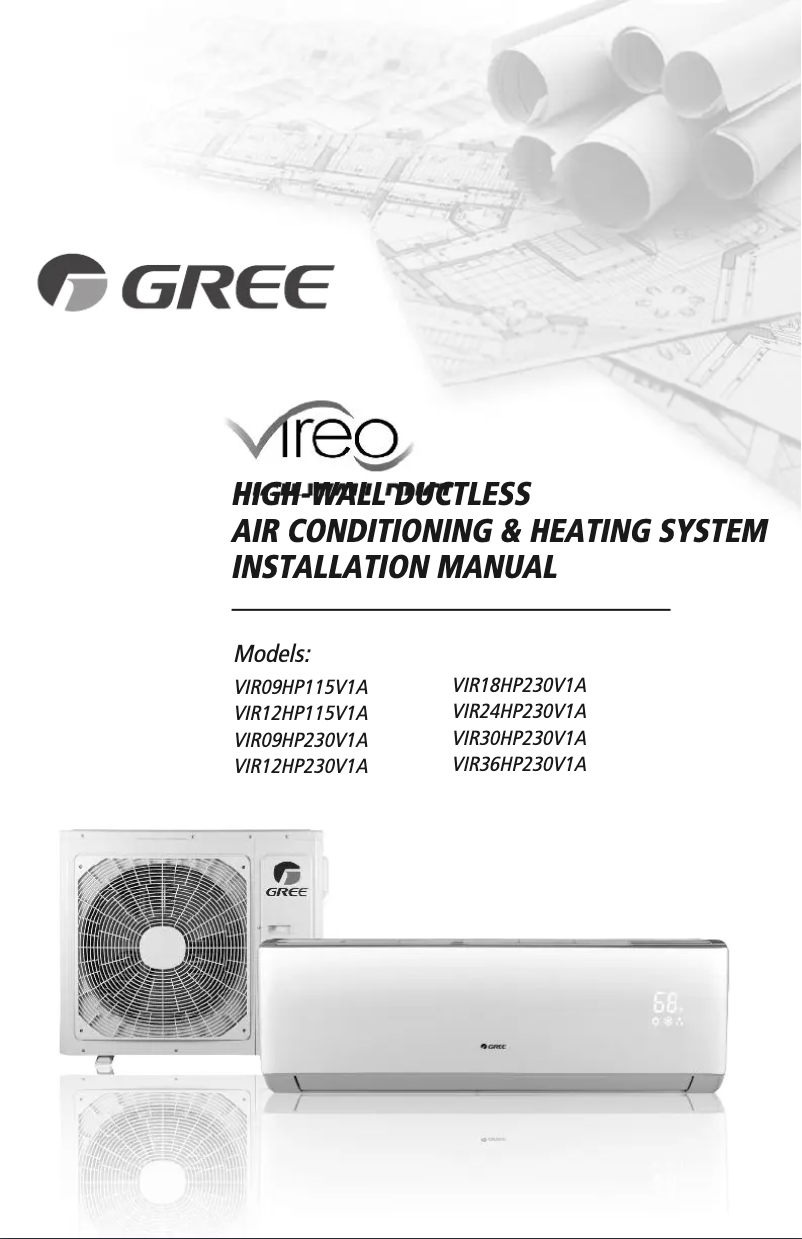 Página 1 del manual Manual de usuario Gree VIR24HP230V1BO