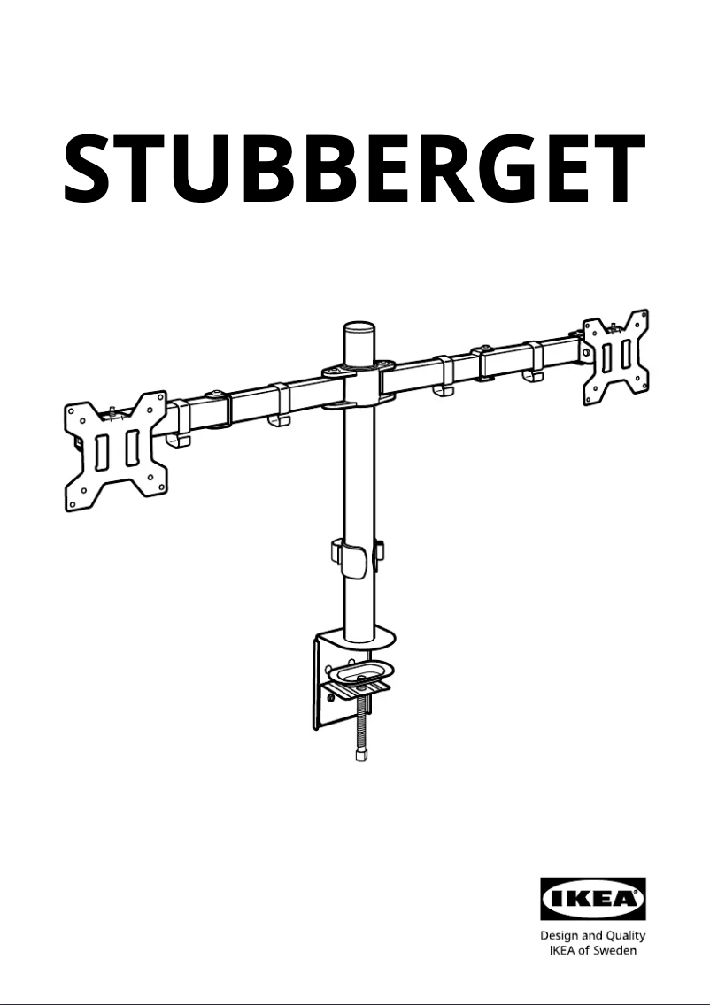 Page 1 de la notice Manuel utilisateur Ikea STUBBERGET 305.917.65