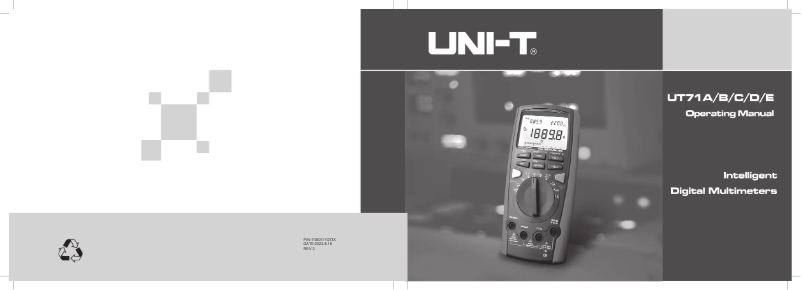 Page 1 de la notice Manuel utilisateur Uni-T UT71E