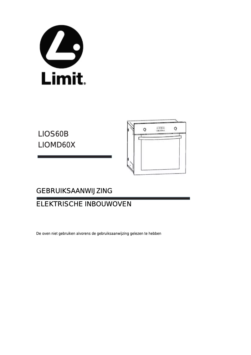 Page 1 de la notice Manuel utilisateur Limit LIOMD60X