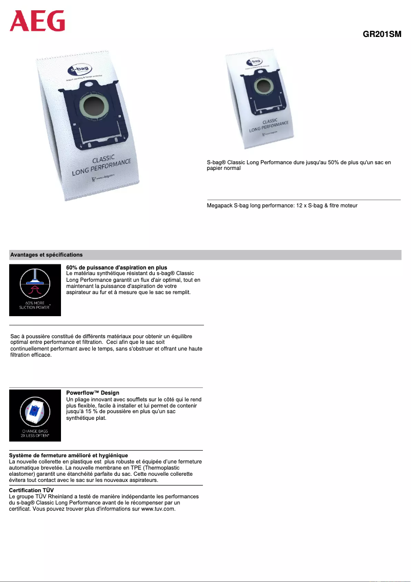 Página 1 del manual Manual de usuario AEG GR201SM