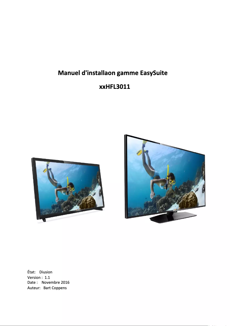 Página 1 del manual Guía de instalación Philips 43HFL3011T