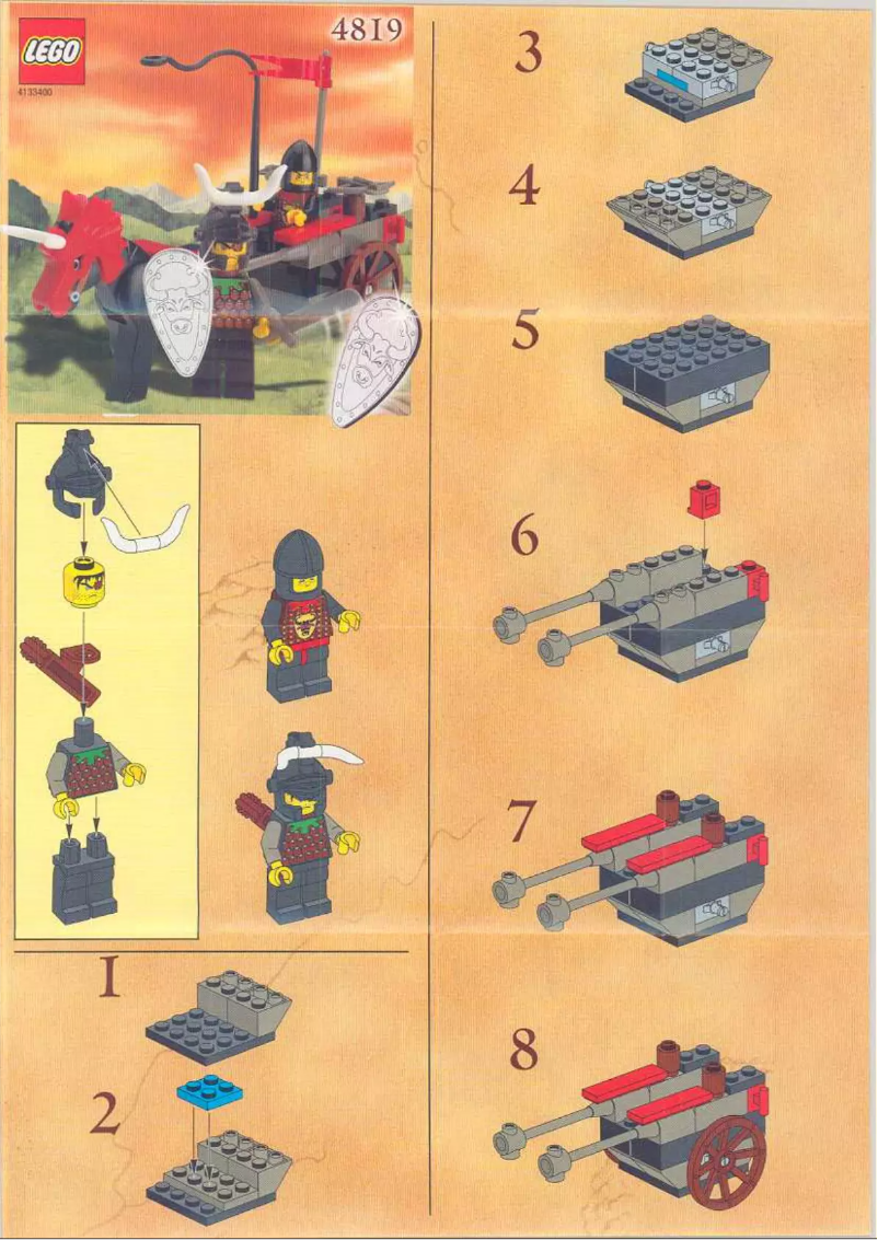 Página 1 del manual Manual de usuario Lego Castle 4819