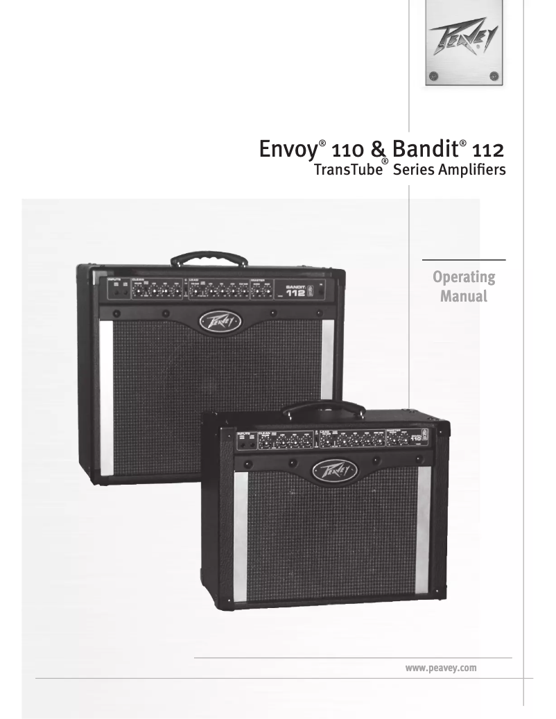 Page 1 de la notice Manuel utilisateur Peavey Envoy 110