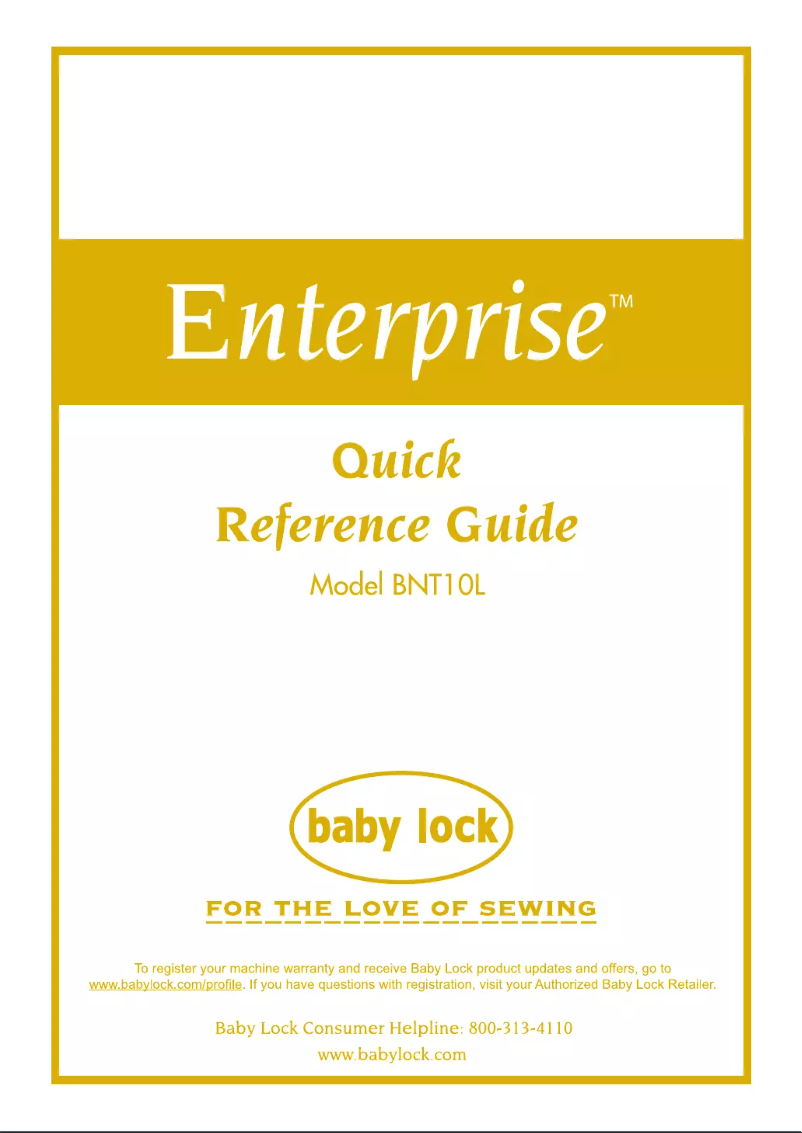 Página 1 del manual Manual de usuario Baby Lock Enterprise