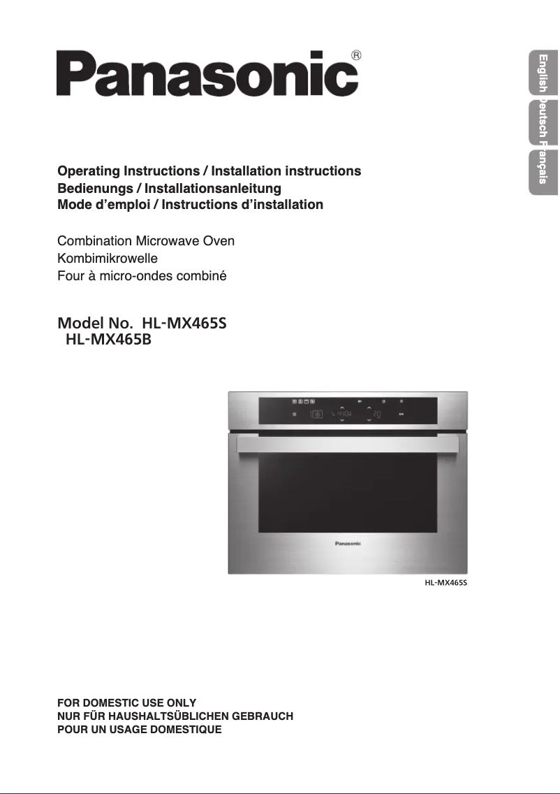 Page 1 de la notice Manuel utilisateur Panasonic HL-MX465S