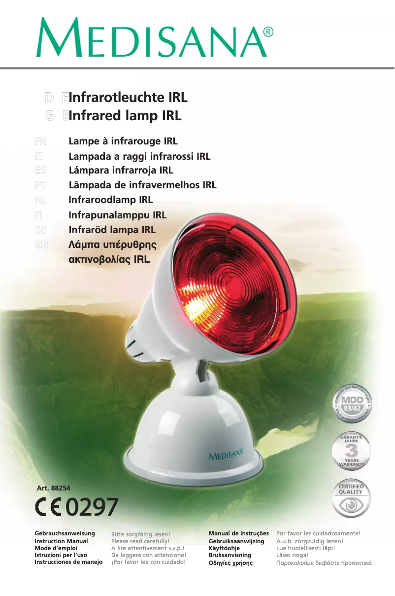 Page 1 de la notice Manuel utilisateur Medisana IRL