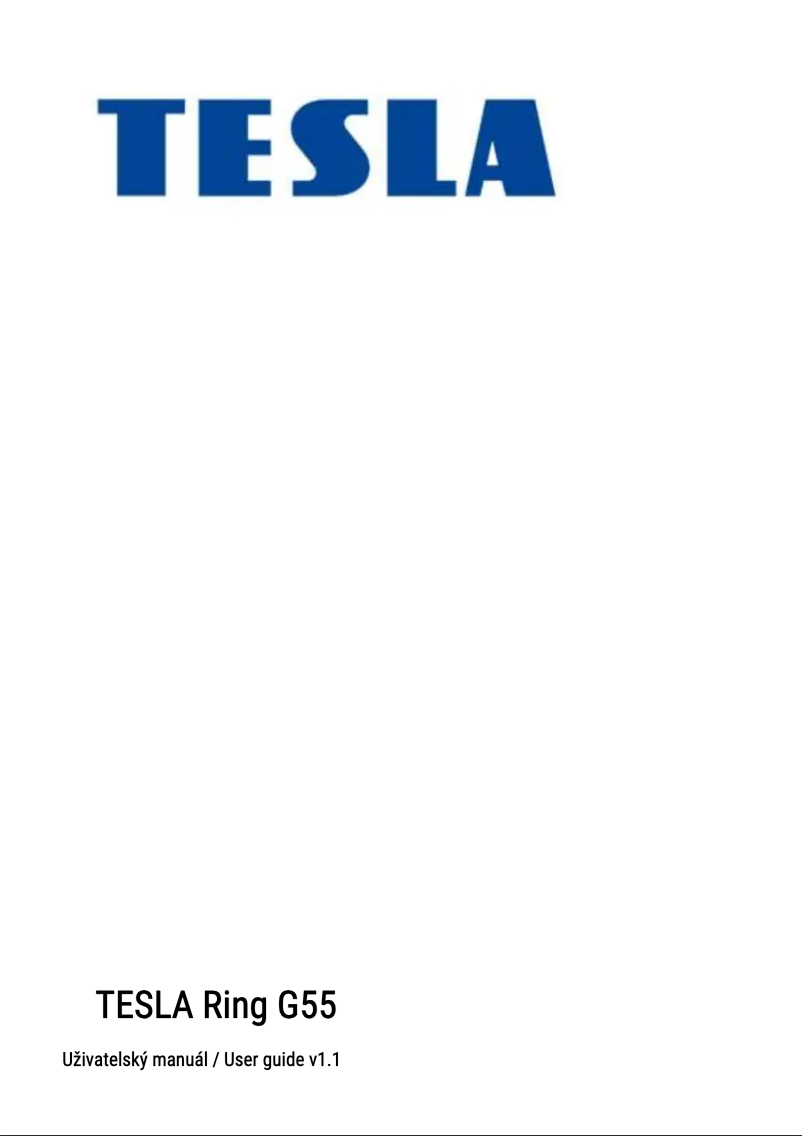 Page 1 de la notice Manuel utilisateur Tesla Ring G55