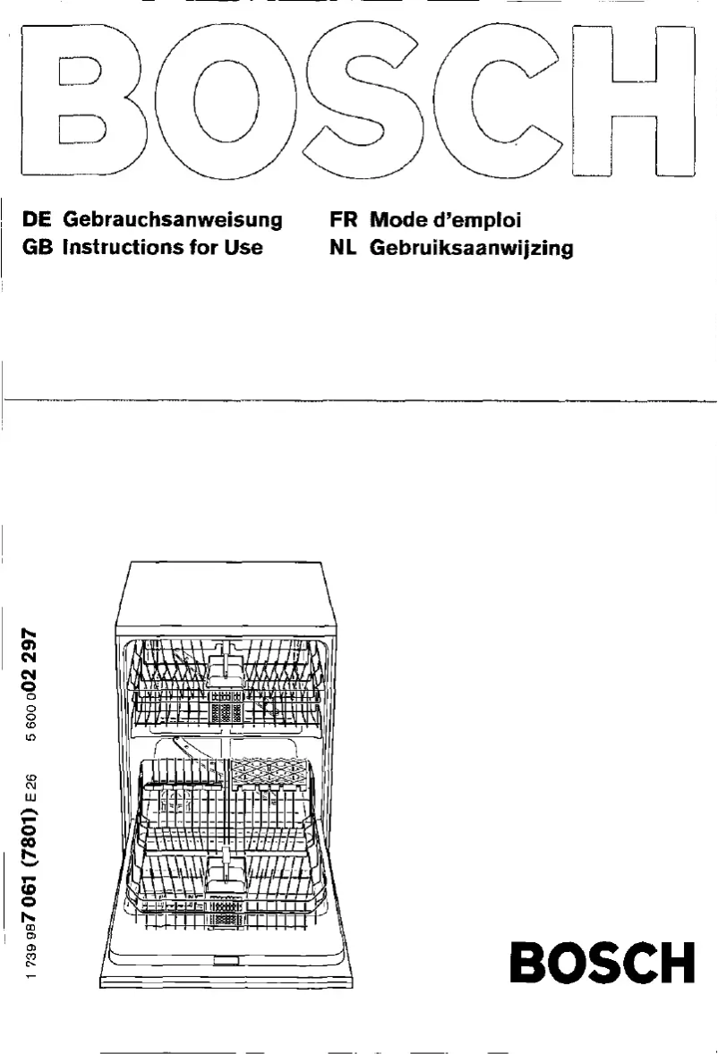 Page 1 de la notice Manuel utilisateur Bosch SHS6902