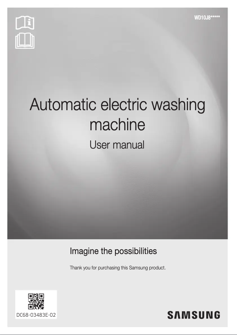 Página 1 del manual Manual de usuario Samsung WD10J8420GW