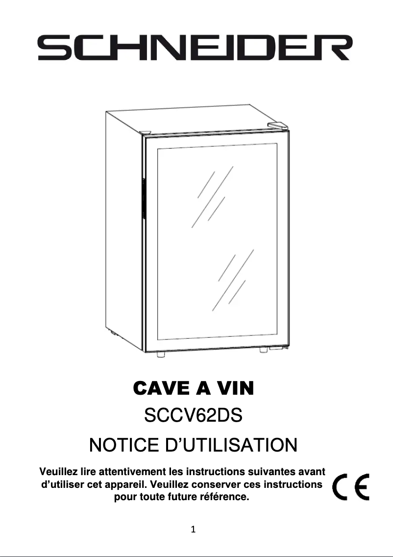 Página 1 del manual Manual de usuario Schneider SCCV62DB