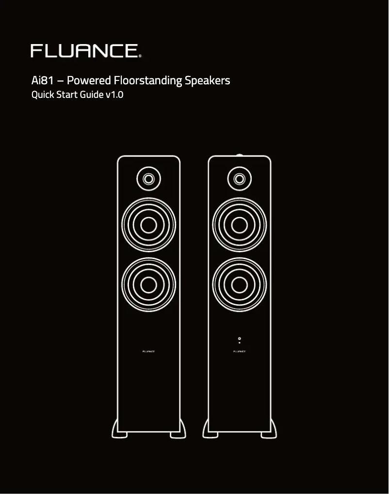 Page 1 de la notice Guide de démarrage rapide Fluance Ai81
