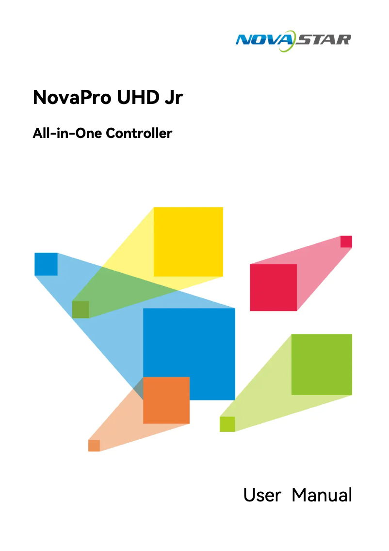 Página 1 del manual Manual de usuario NovaStar NovaPro UHD Jr