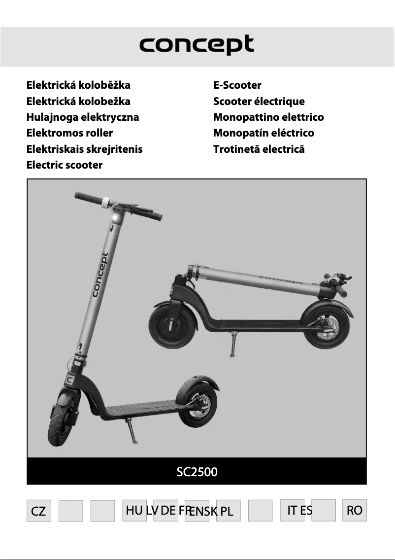 Page 1 de la notice Manuel utilisateur Concept Crossader SC2500