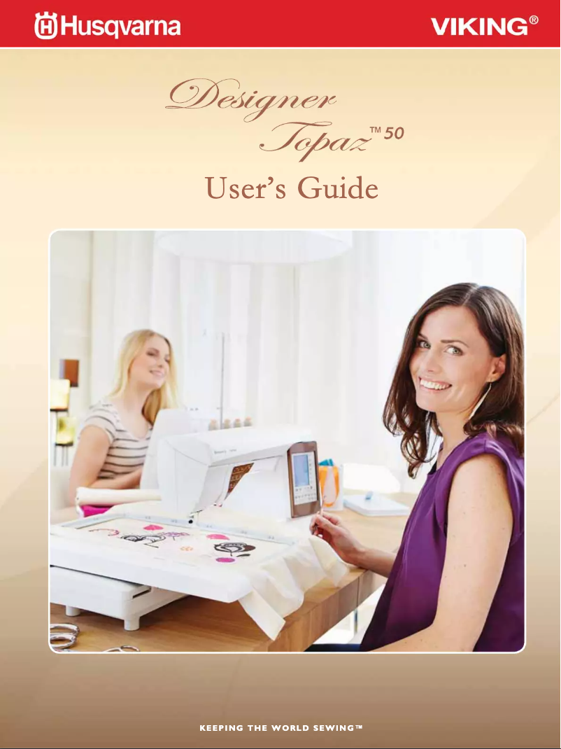 Página 1 del manual Manual de usuario Husqvarna Designer Topaz 25