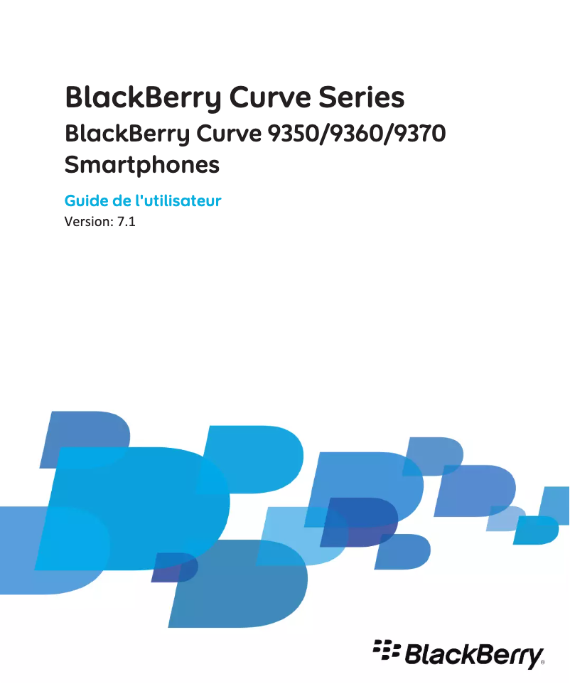 Page 1 de la notice Manuel utilisateur BlackBerry Curve 9320