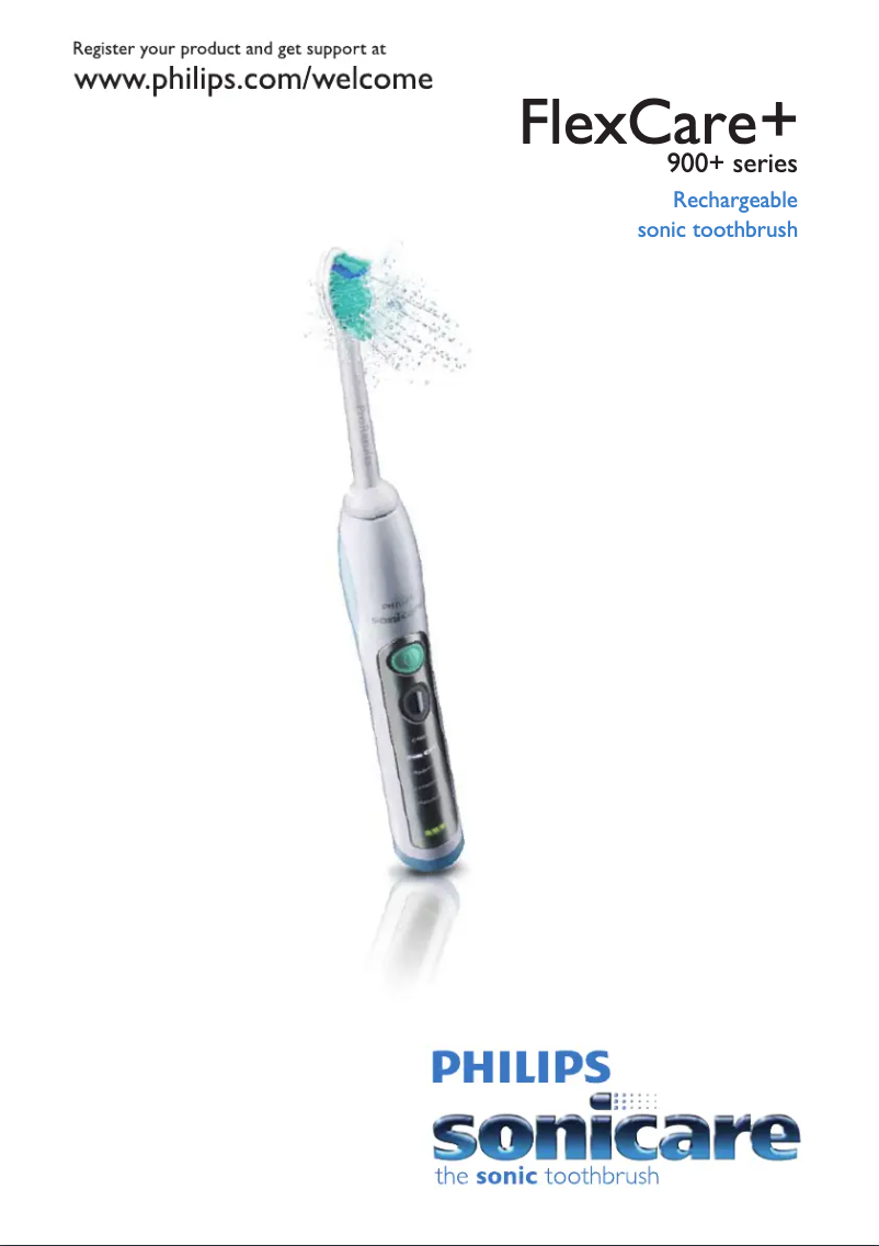 Page 1 de la notice Manuel utilisateur Philips Sonicare FlexCare+ HX6993