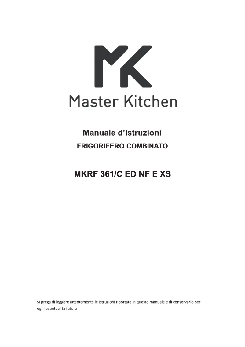 Image de la première page du manuel de l'appareil MKRF 361C ED NF E XS