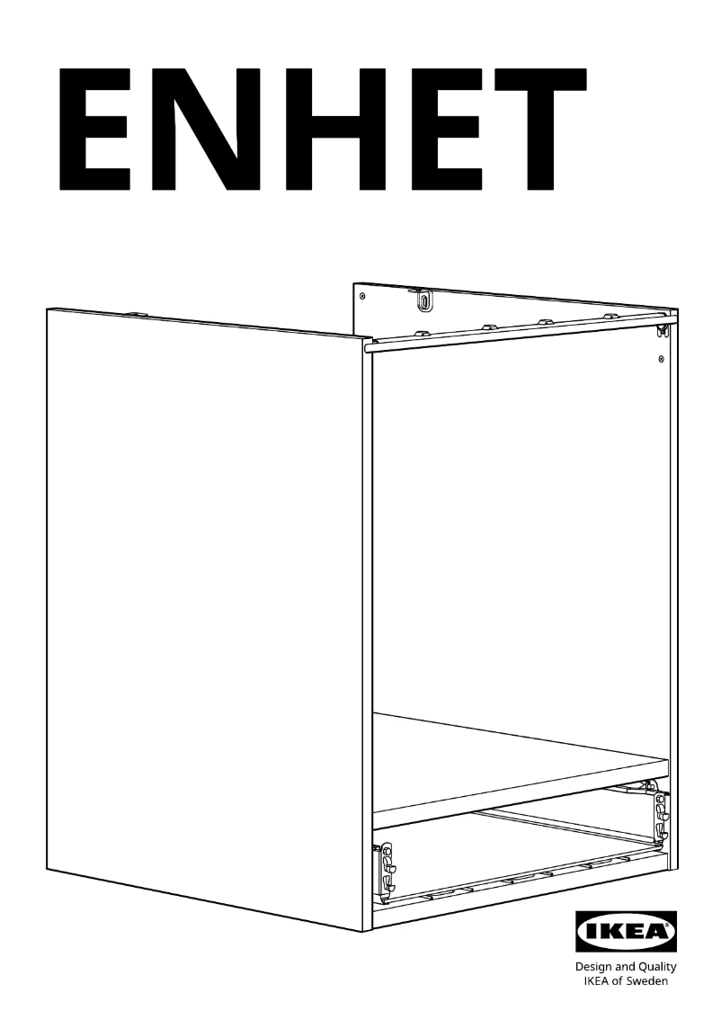 Page 1 de la notice Manuel utilisateur Ikea ENHET 404.405.73