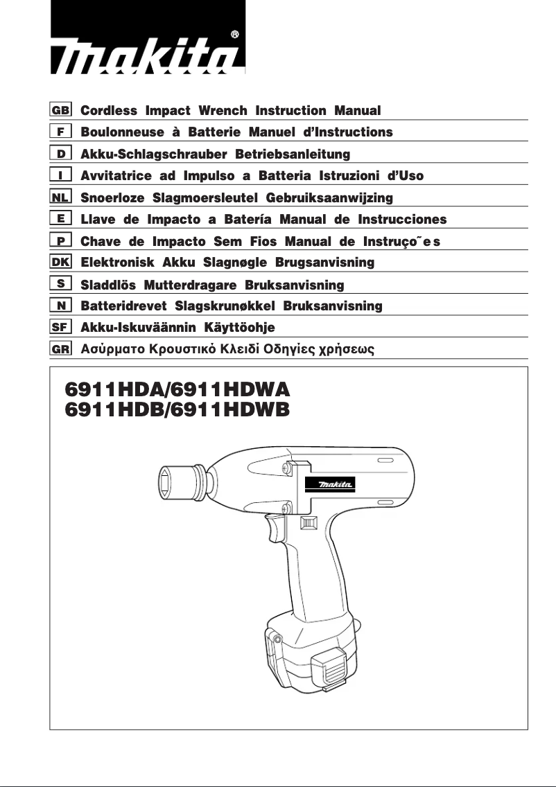 Página 1 del manual Manual de usuario Makita 6911HDA