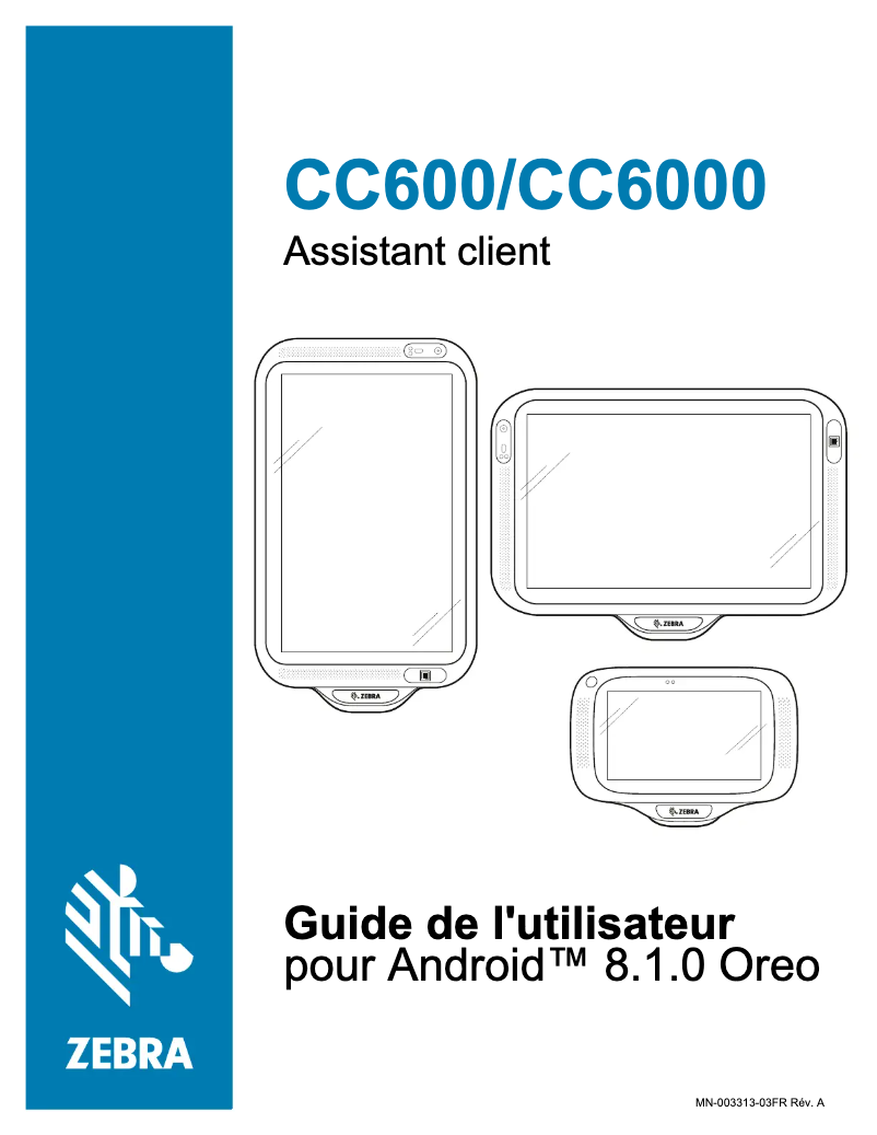 Page 1 of the manual User Manual Zebra CC6000