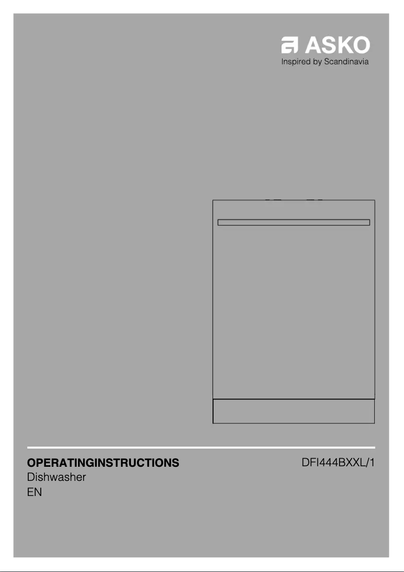Page 1 de la notice Manuel utilisateur Asko DFI 444 BXXL