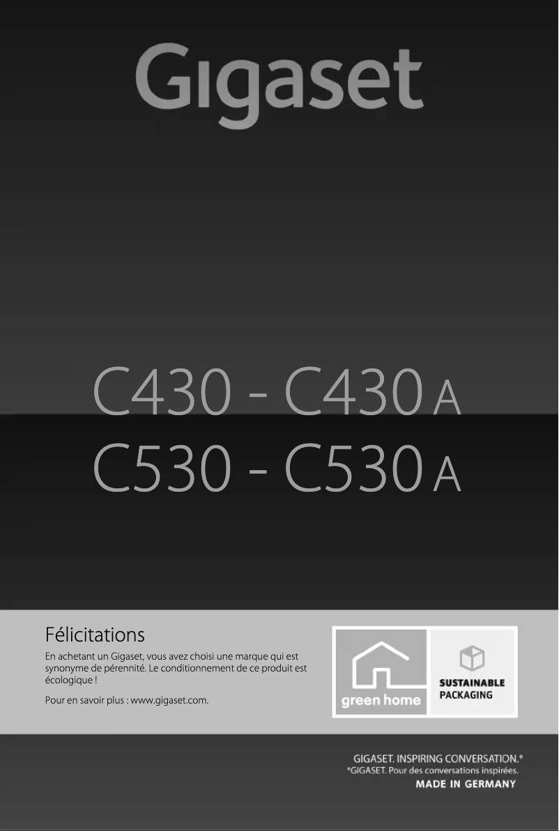 First page image of the manual for C430A Duo