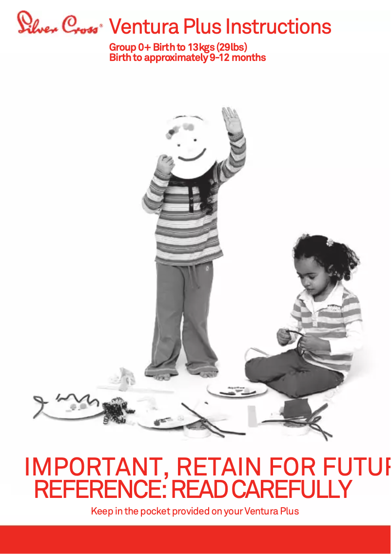 Page 1 of the manual User Manual Silver Cross Ventura