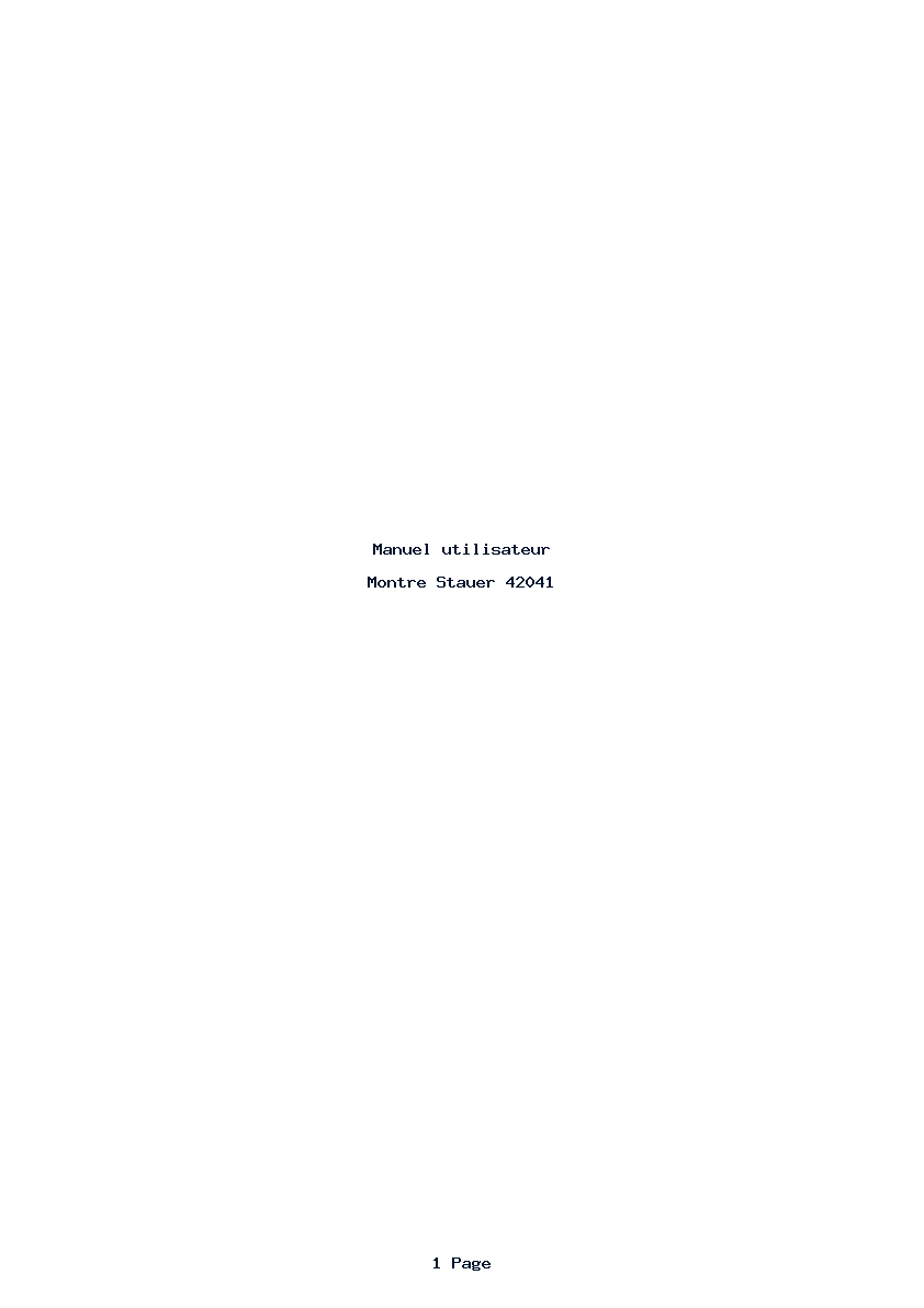 Image de la première page du manuel de l'appareil 42041
