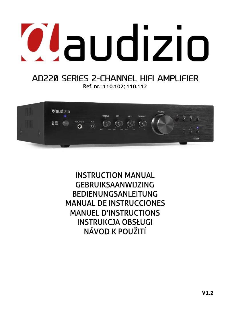 Page 1 de la notice Manuel utilisateur Audizio AD220