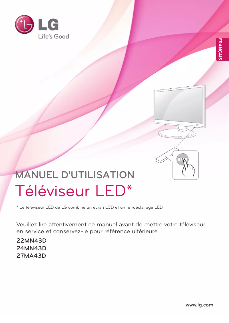 Page 1 de la notice Manuel utilisateur LG 24MN43D-PR