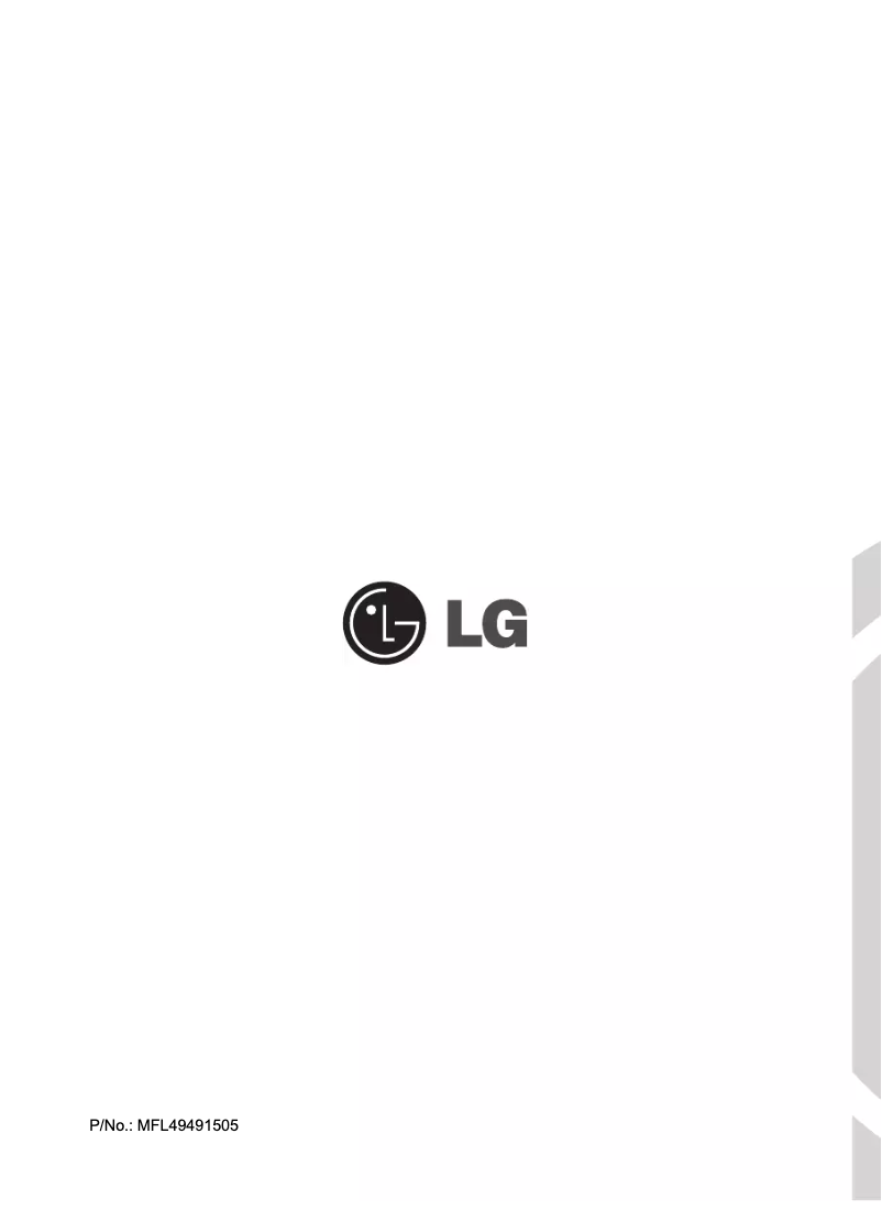 Page 1 of the manual User Manual LG F12606D5