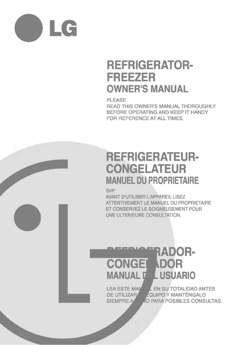 Page 1 of the manual User Manual LG GR-G602JLC