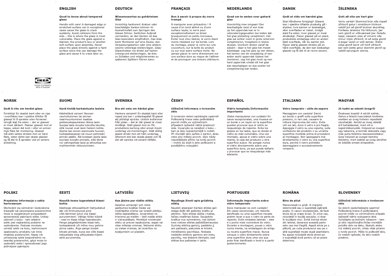 Page 1 de la notice Mode d'emploi Ikea HAVSTA