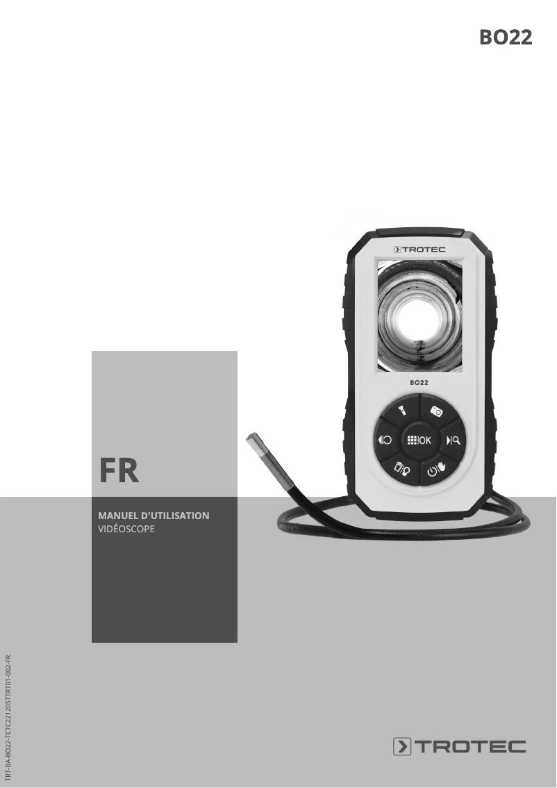 Page 1 de la notice Manuel utilisateur Trotec BO22