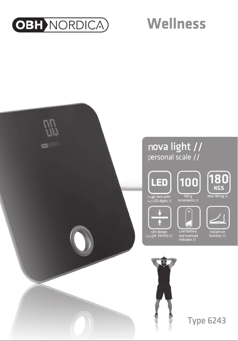 Page 1 de la notice Manuel utilisateur OBH Nordica Nova Light