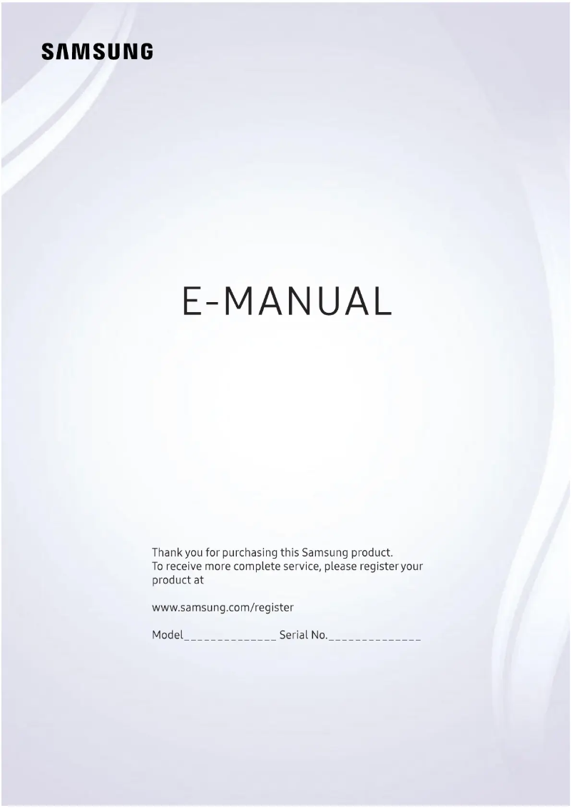 Page 1 de la notice Manuel utilisateur Samsung UE49MU7040