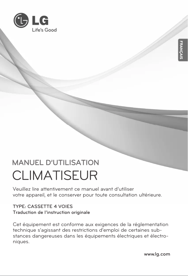 Page 1 de la notice Manuel utilisateur LG CT18