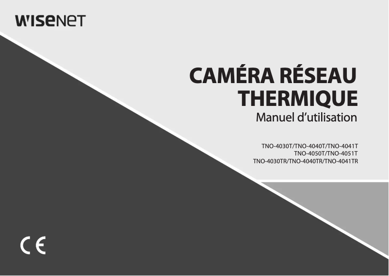 Page 1 de la notice Manuel utilisateur Hanwha TNO-4051T