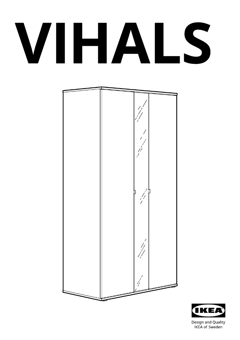 Page 1 de la notice Manuel utilisateur Ikea VIHALS 404.832.56