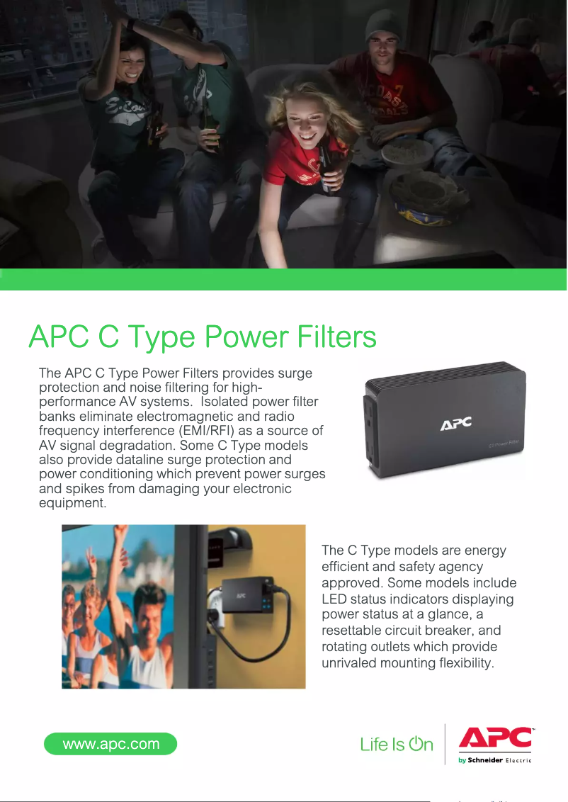 Página 1 del manual Folleto APC C2