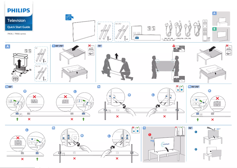 Image de la première page du manuel de l'appareil 65PUD7906