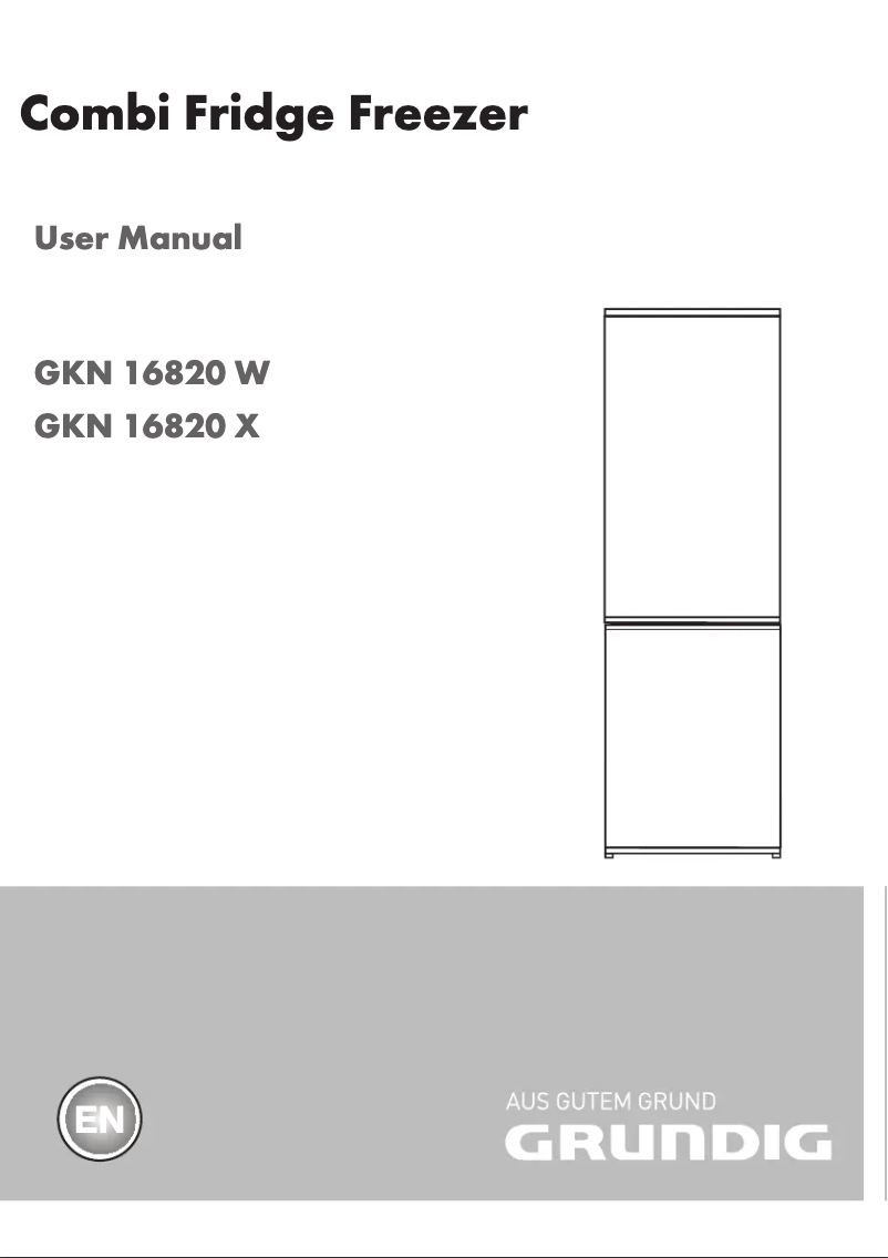 Page 1 de la notice Manuel utilisateur Grundig GKN16210X