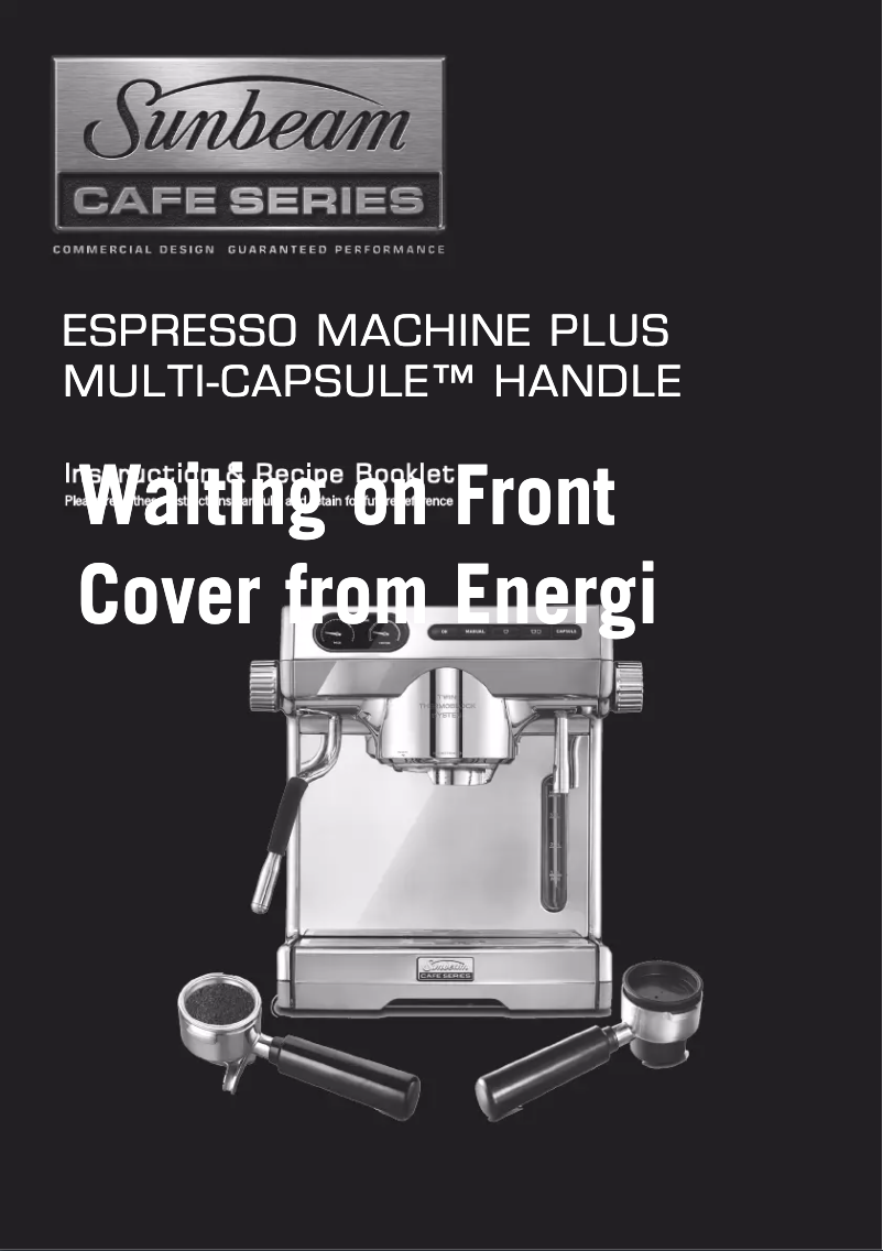 Page 1 de la notice Manuel utilisateur Sunbeam Cafe Series EM7100