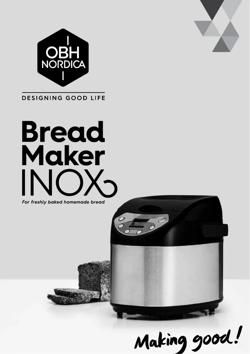 Page 1 de la notice Manuel utilisateur OBH Nordica Inox 6544