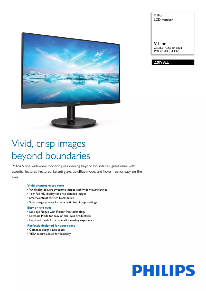 Image de la première page du manuel de l'appareil 220V8LL