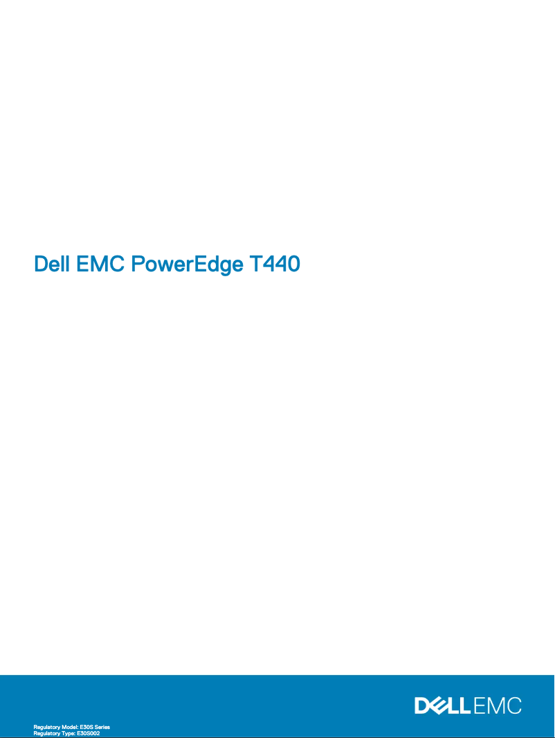 Page 1 de la notice Manuel utilisateur Dell EMC PowerEdge T440