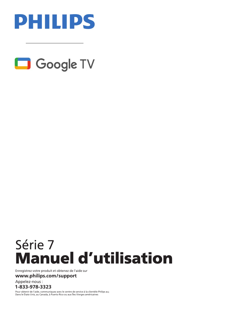 Page 1 de la notice Manuel utilisateur Philips 65PUL7672