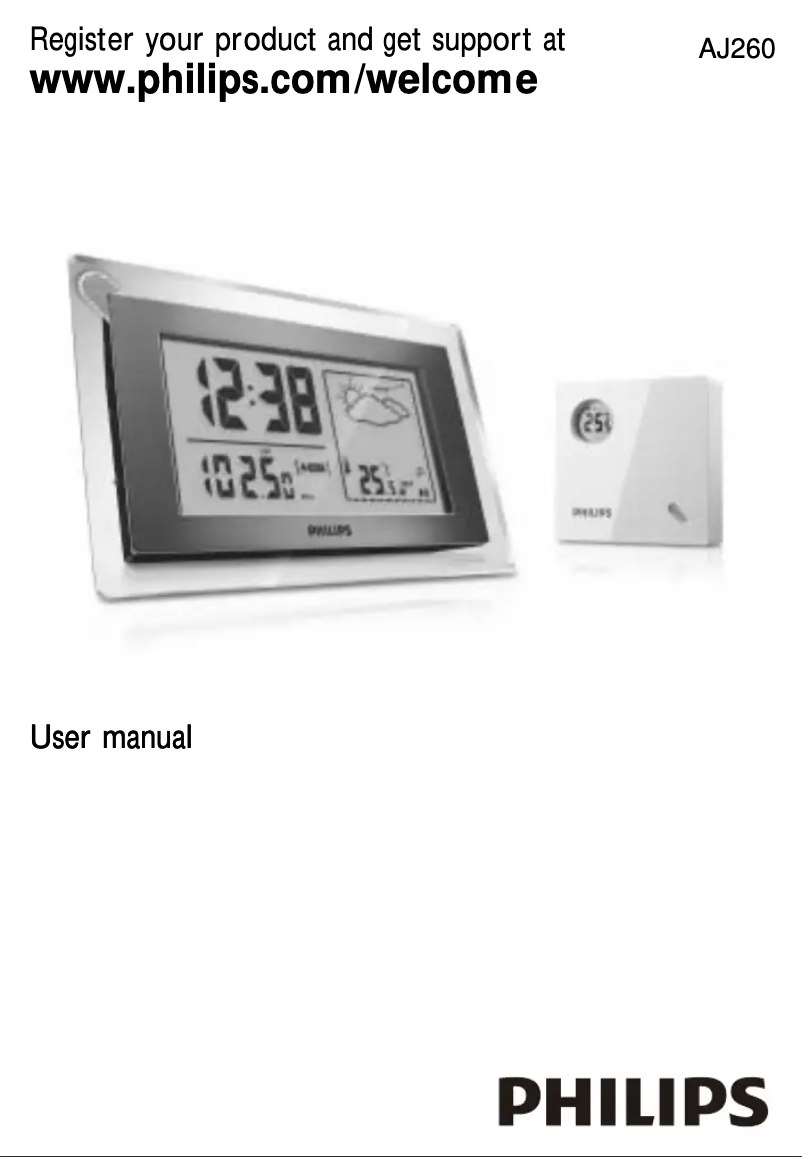 Página 1 del manual Manual de usuario Philips AJ260